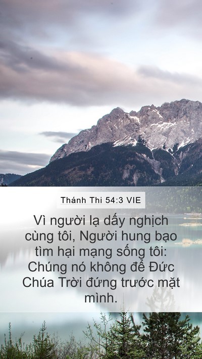 Thánh Thi 54:3 VIE Bible Verse Image