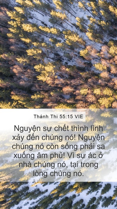 Thánh Thi 55:15 VIE Bible Verse Image
