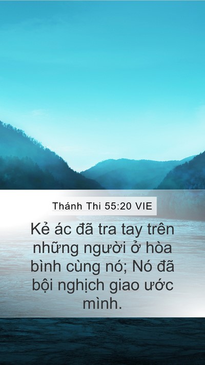 Thánh Thi 55:20 VIE Bible Verse Image