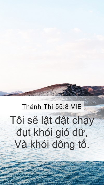 Thánh Thi 55:8 VIE Bible Verse Image