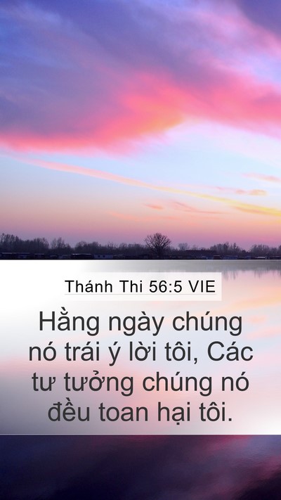 Thánh Thi 56:5 VIE Bible Verse Image