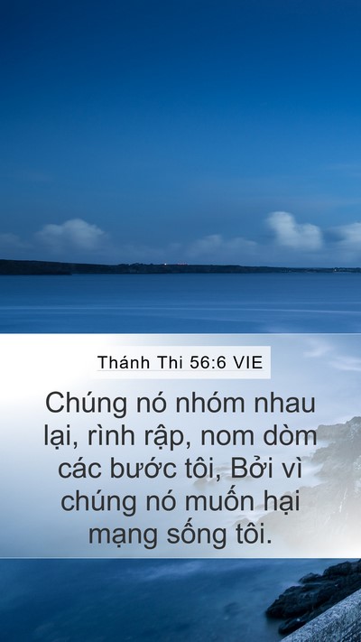Thánh Thi 56:6 VIE Bible Verse Image