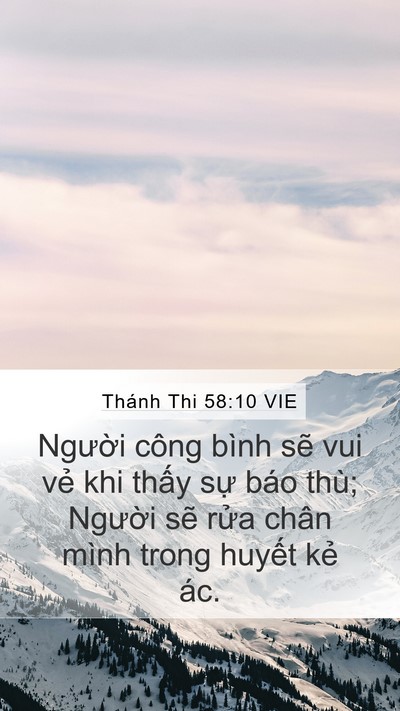 Thánh Thi 58:10 VIE Bible Verse Image