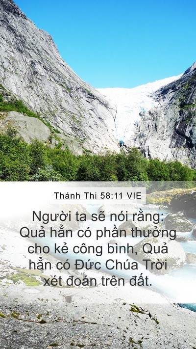 Thánh Thi 58:11 VIE Bible Verse Image