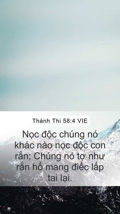 Thánh Thi 58:4 VIE Bible Verse Image