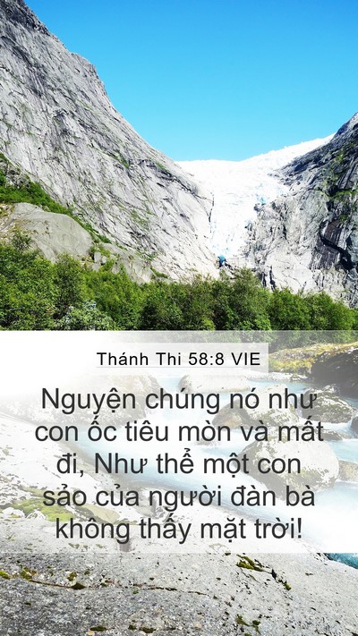 Thánh Thi 58:8 VIE Bible Verse Image
