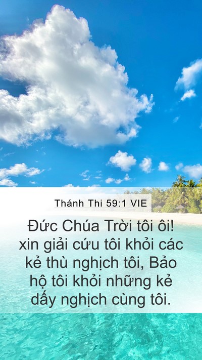 Thánh Thi 59:1 VIE Bible Verse Image