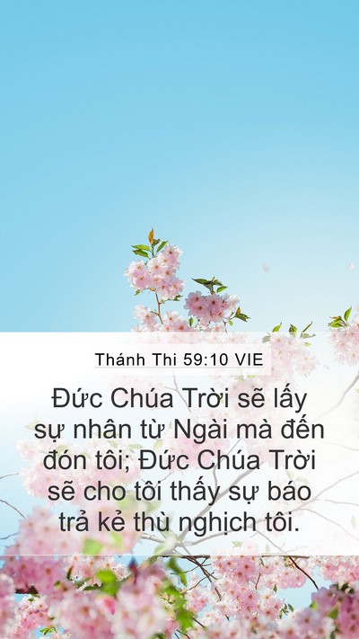 Thánh Thi 59:10 VIE Bible Verse Image