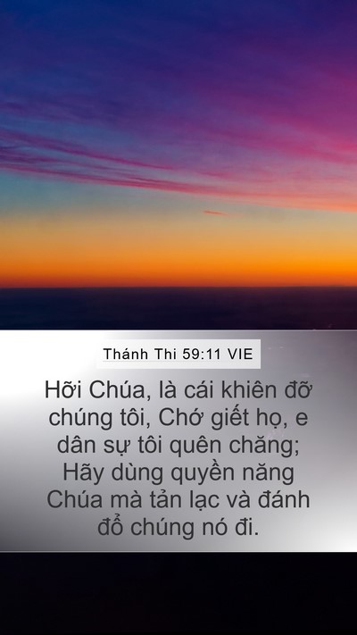 Thánh Thi 59:11 VIE Bible Verse Image