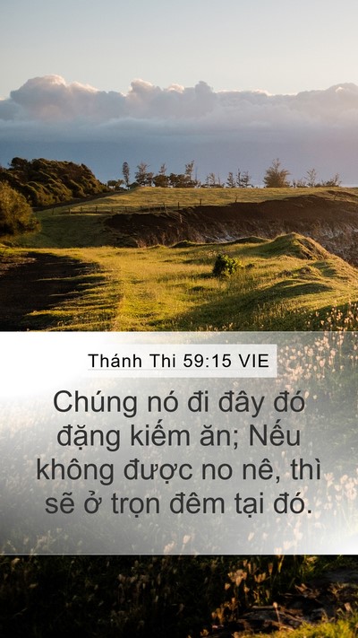 Thánh Thi 59:15 VIE Bible Verse Image