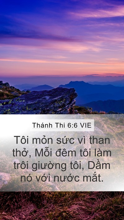 Thánh Thi 6:6 VIE Bible Verse Image