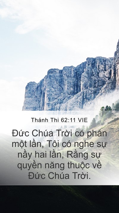 Thánh Thi 62:11 VIE Bible Verse Image