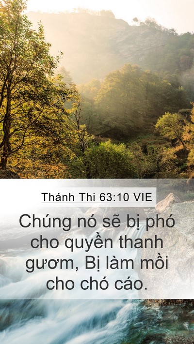 Thánh Thi 63:10 VIE Bible Verse Image