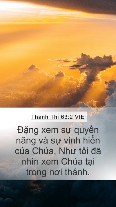 Thánh Thi 63:2 VIE Bible Verse Image