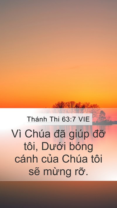 Thánh Thi 63:7 VIE Bible Verse Image