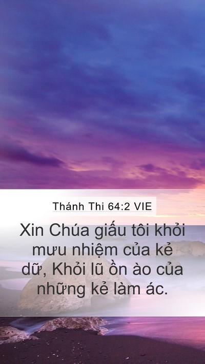 Thánh Thi 64:2 VIE Bible Verse Image