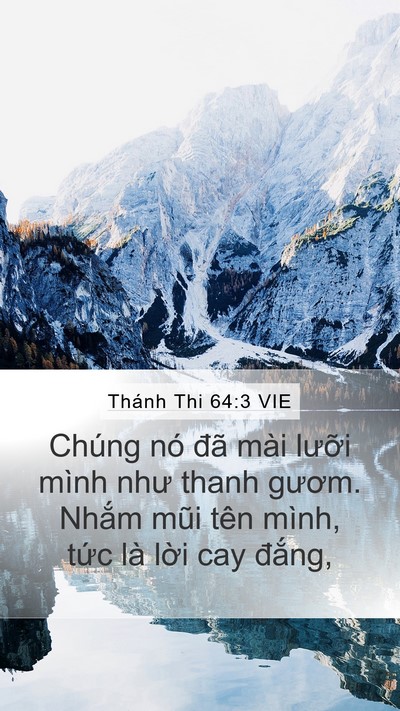 Thánh Thi 64:3 VIE Bible Verse Image