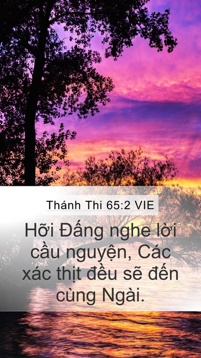 Thánh Thi 65:2 VIE Bible Verse Image