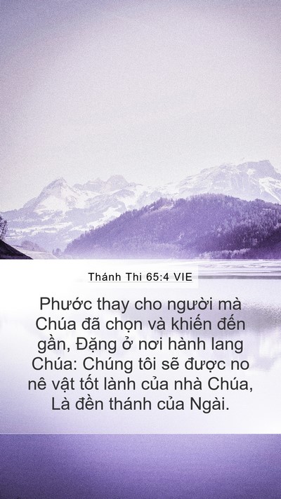Thánh Thi 65:4 VIE Bible Verse Image