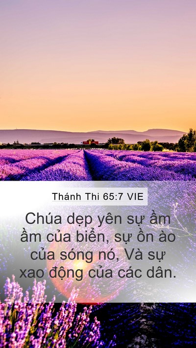 Thánh Thi 65:7 VIE Bible Verse Image