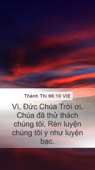 Thánh Thi 66:10 VIE Bible Verse Image
