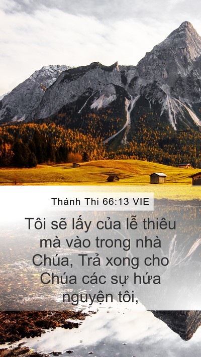 Thánh Thi 66:13 VIE Bible Verse Image