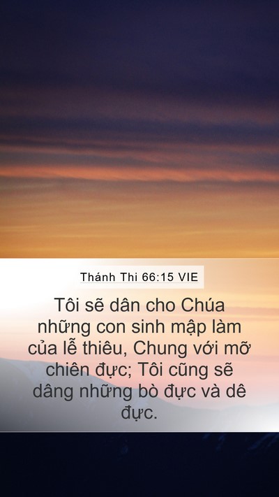 Thánh Thi 66:15 VIE Bible Verse Image