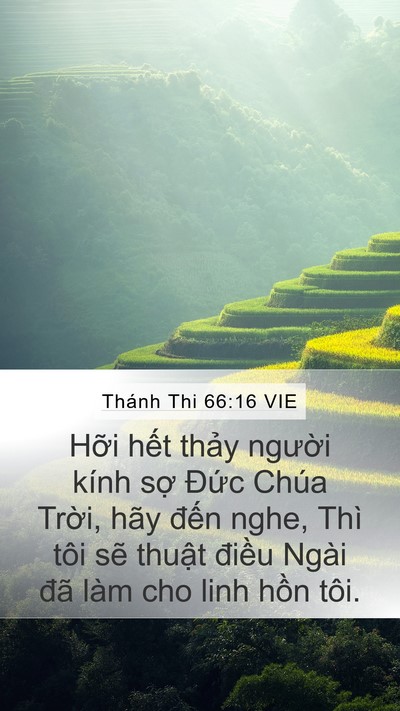Thánh Thi 66:16 VIE Bible Verse Image