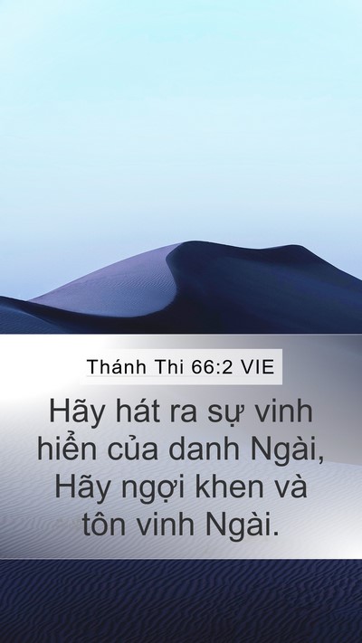 Thánh Thi 66:2 VIE Bible Verse Image