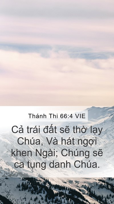 Thánh Thi 66:4 VIE Bible Verse Image