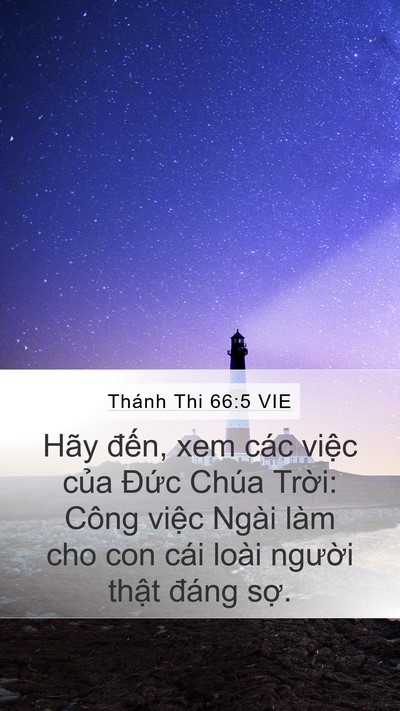 Thánh Thi 66:5 VIE Bible Verse Image