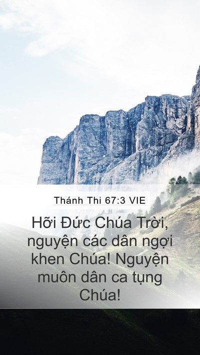 Thánh Thi 67:3 VIE Bible Verse Image