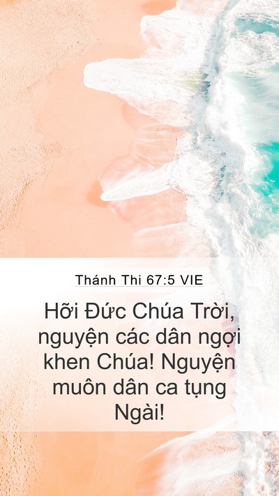 Thánh Thi 67:5 VIE Bible Verse Image