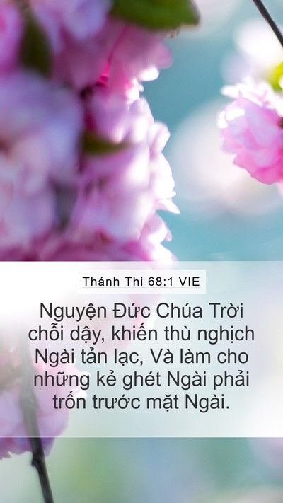 Thánh Thi 68:1 VIE Bible Verse Image