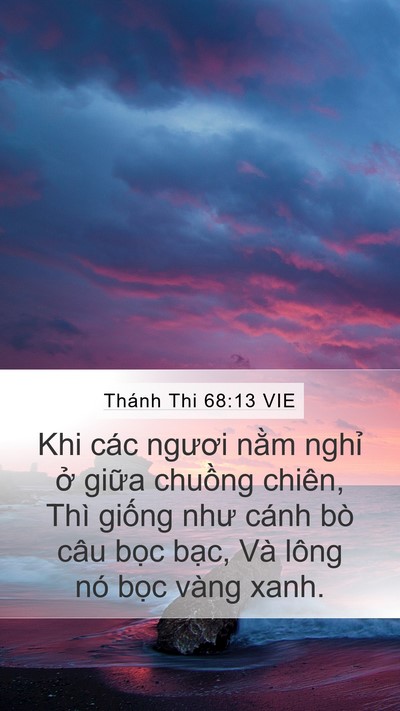 Thánh Thi 68:13 VIE Bible Verse Image