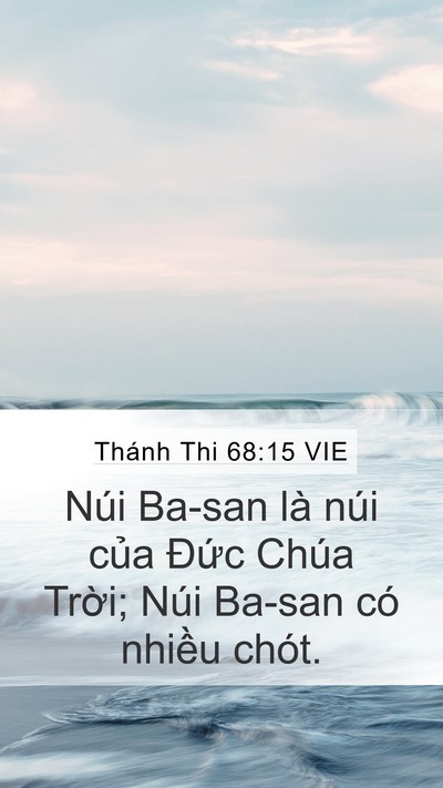 Thánh Thi 68:15 VIE Bible Verse Image