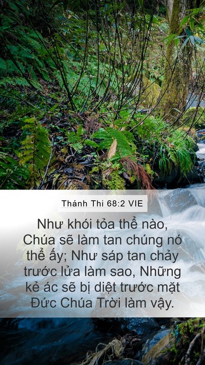 Thánh Thi 68:2 VIE Bible Verse Image