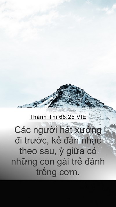 Thánh Thi 68:25 VIE Bible Verse Image