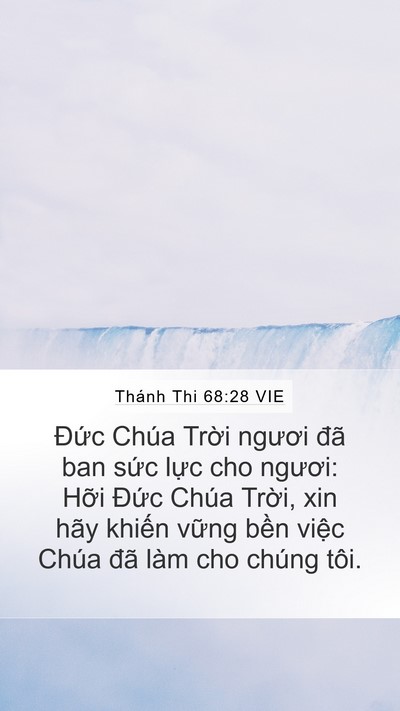 Thánh Thi 68:28 VIE Bible Verse Image