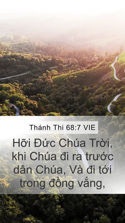Thánh Thi 68:7 VIE Bible Verse Image