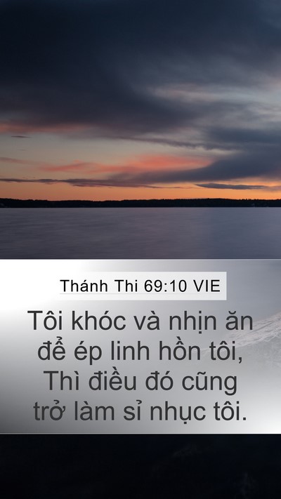 Thánh Thi 69:10 VIE Bible Verse Image