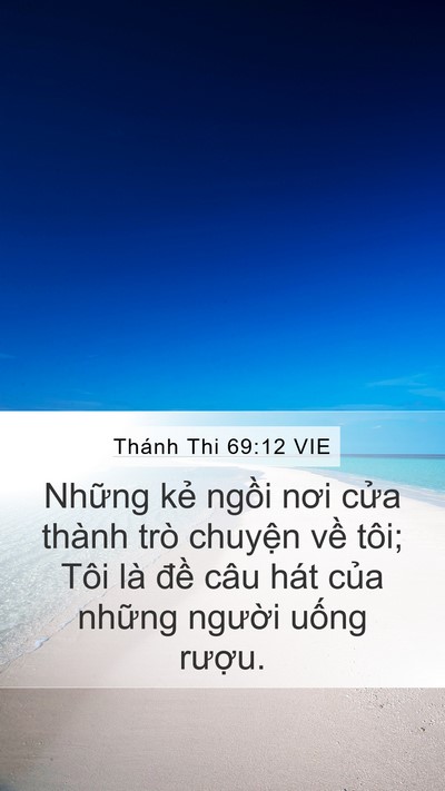 Thánh Thi 69:12 VIE Bible Verse Image