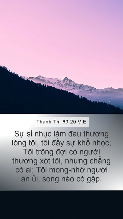 Thánh Thi 69:20 VIE Bible Verse Image