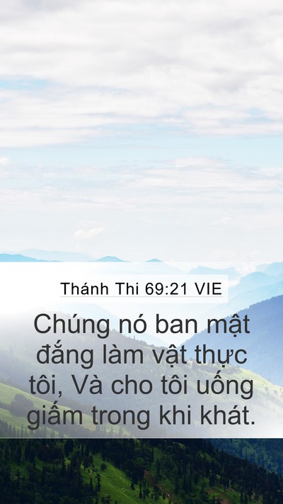 Thánh Thi 69:21 VIE Bible Verse Image