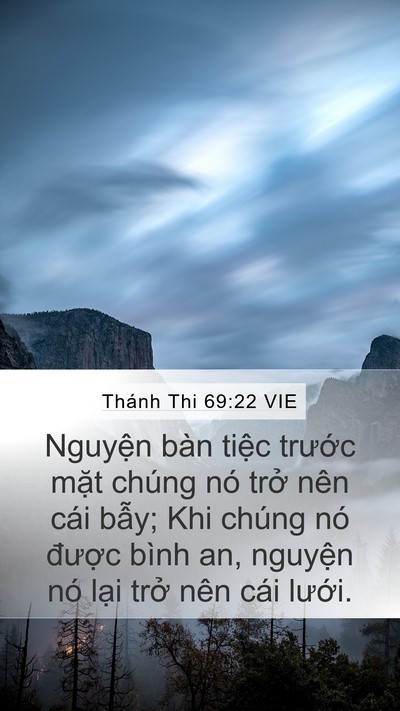 Thánh Thi 69:22 VIE Bible Verse Image