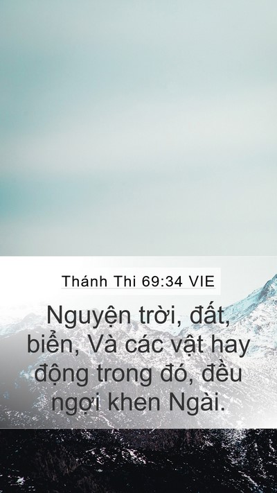 Thánh Thi 69:34 VIE Bible Verse Image
