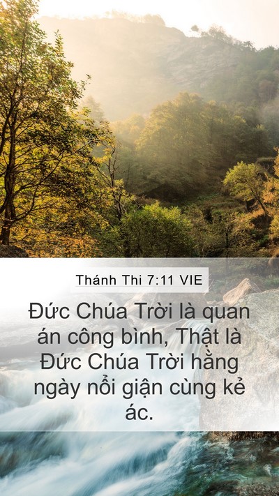 Thánh Thi 7:11 VIE Bible Verse Image