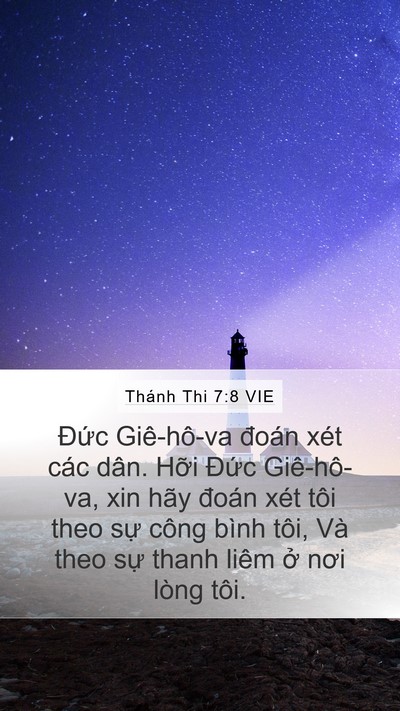 Thánh Thi 7:8 VIE Bible Verse Image