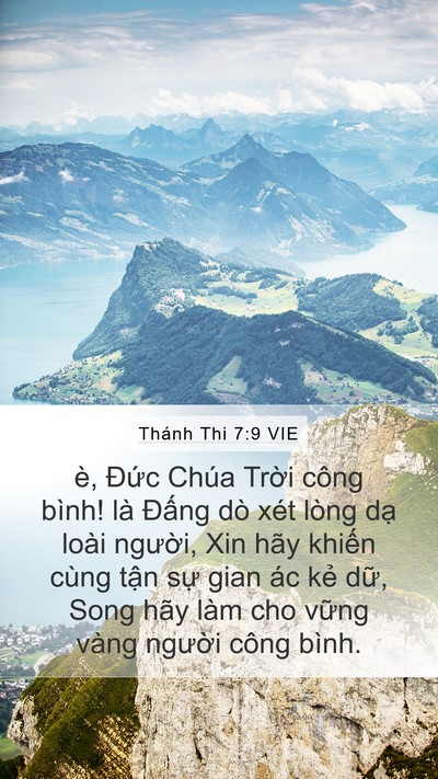 Thánh Thi 7:9 VIE Bible Verse Image