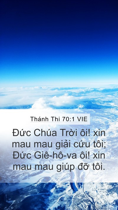 Thánh Thi 70:1 VIE Bible Verse Image
